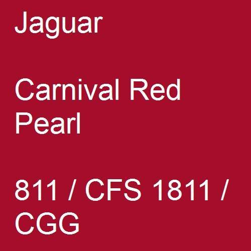 Jaguar, Carnival Red Pearl, 811 / CFS 1811 / CGG.